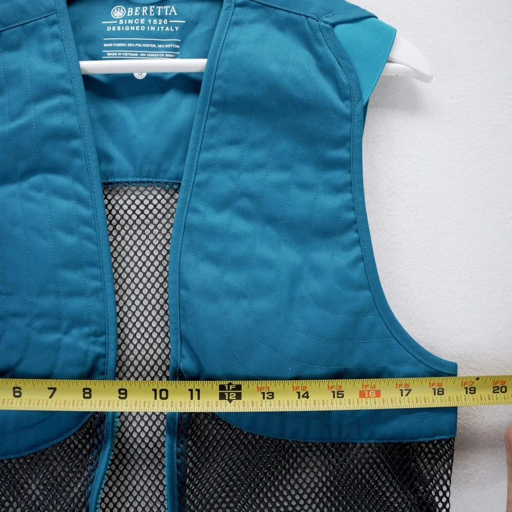 Beretta Full Mesh Shooting Vest Blue Twilight GT671 Mens Small New With Tags